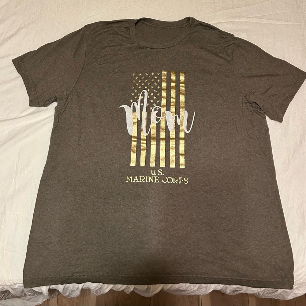 U.S. Marine Corps Mom Green T-Shirt 2X